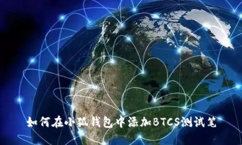 如何在小狐钱包中添加BTCS测试笔